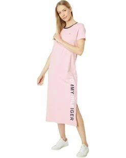 Hot Sale ❤️ Tommy Hilfiger❤️ Dresses Short Sleeve Vertical Logo Midi✔️ Dress ⌛ 8 Hot Sale ❤️ Tommy Hilfiger❤️ Dresses Short Sleeve Vertical Logo Midi✔️ Dress ⌛ -Tommy Hilfiger Shop 51dljWBoaNL. AC SR736920