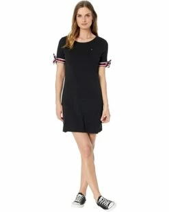 Best reviews of ✔️ Tommy Hilfiger Dresses Short Sleeve Tie Sleeve Dress 🤩 -Tommy Hilfiger Shop 613gQruHjeL. AC SR736920