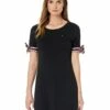 Best reviews of ✔️ Tommy Hilfiger Dresses Short Sleeve Tie Sleeve Dress 🤩