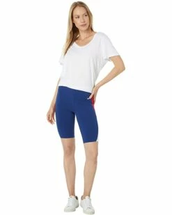 Hot Sale ✨ Tommy Hilfiger Sport Shorts High-Rise Curve Blocked Short Tights with Heatseal Logo 🔔 -Tommy Hilfiger Shop 619yk3u8jTL. AC SR736920