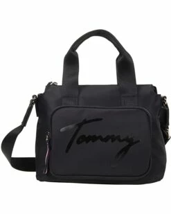 Best reviews of 🔔 Tommy Hilfiger Handbags Melanie II Convertible Satchel - Smooth Nylon 😍