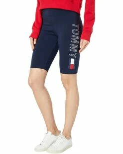 Coupon ✔️ Tommy Hilfiger Sport High-Rise Biker Shorts with Printed Logo ❤️