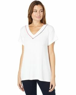 Cheap 🧨 Tommy Hilfiger Shirts & Tops Short Sleeve V-Neck Tunic 🎁