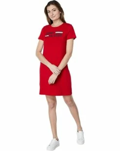 Best Sale 🔔 Tommy Hilfiger Dresses Short Sleeve Iconic Stripes🎉 Dress ❤️ -Tommy Hilfiger Shop 61DmrcSOjpL. AC SR736920
