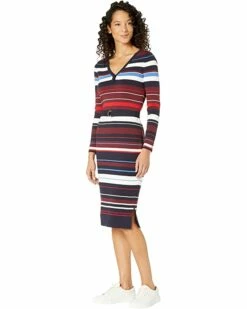 Best reviews of ✔️ Tommy Hilfiger Adaptive😉 Dresses Primrose Stripe Dress with Belt 😍