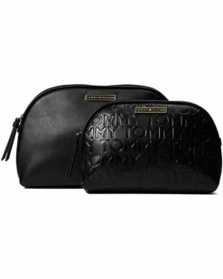 Top 10 🔔 Tommy Hilfiger Bag and Travel Accessories Irene II Two-Piece Dome Pouch Embossed Smooth PVC ⌛