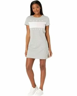 Best Sale 🎉 Tommy Hilfiger Dresses Short Sleeve Flag Tee Dress 🌟 -Tommy Hilfiger Shop 61P sGdAwUS. AC SR736920