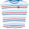 Deals 🛒 Tommy Hilfiger Adaptive Shirts & Tops SS Tia Tie Front T-Shirt w/ Velcro Brand Closure At Shoulders (Little Kids/Big Kids) ✨