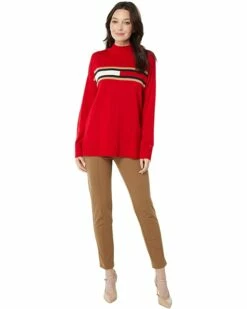 Deals ✔️ Tommy Hilfiger Sweaters Flag Mock Neck Sweater 🔔 -Tommy Hilfiger Shop 61VzDdVsXbL. AC SR736920