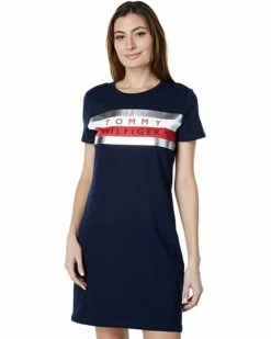 Promo ⭐ Tommy Hilfiger Dresses Short Sleeve Foil Logo✔️ Dress ✨ -Tommy Hilfiger Shop 61e6pxZmBrL. AC SR736920