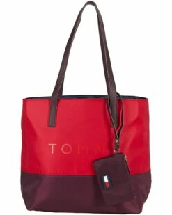Best reviews of ⌛ Tommy Hilfiger Handbags Mariana II-Tote with Hangoff-Color-Block Nylon 💯