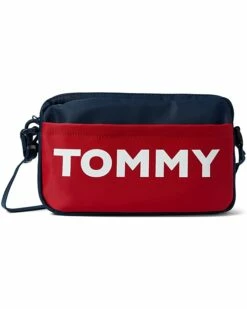 Best Sale 🔥 Tommy Hilfiger Handbags Erin II Camera Crossbody Bold Logo Color-Block Nylon 💯 -Tommy Hilfiger Shop 61gc32rAj8L. AC SR736920