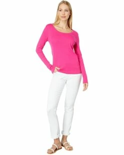 Budget ⭐ Tommy Hilfiger Shirts & Tops Long Sleeve Scoop Neck Tee 💯 -Tommy Hilfiger Shop 61iaJ LldRL. AC SR736920