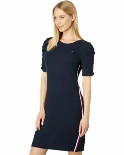 Best deal 🧨 Tommy Hilfiger Dresses Puff Sleeve Rib Dress 💯 -Tommy Hilfiger Shop 61j4PHQb4L. AC SR736920