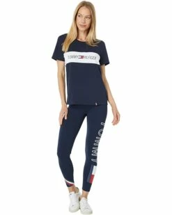 Wholesale 🤩 Tommy Hilfiger Sport Pants High-Rise 7/8 Length Tommy Logo Printed Leggings ⭐ -Tommy Hilfiger Shop 61ld2rJ3AaL. AC SR736920