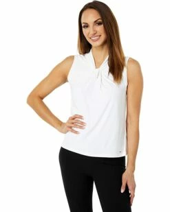 Best deal ⭐ Tommy Hilfiger Shirts & Tops Sleeveless Knot Neck Knit ⭐