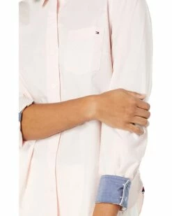 Discount ❤️ Tommy Hilfiger Shirts & Tops Solid Roll Tab ❤️ -Tommy Hilfiger Shop 61rLoMieWSL. AC SR736920