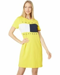 Coupon 💯 Tommy Hilfiger Dresses Short Sleeve Big Flag⌛ Dress ⭐ -Tommy Hilfiger Shop 61xC 6RMv0L. AC SR736920