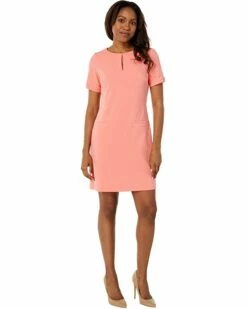 Wholesale ⭐ Tommy Hilfiger Dresses Scuba Crepe Grommet Sleeve Shift Dress 🛒