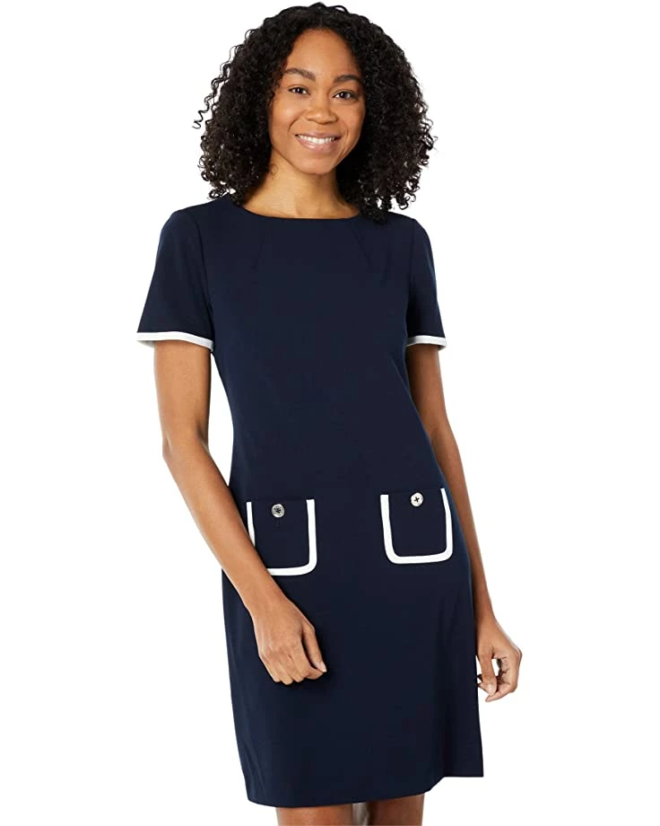 Deals ๐ฏ Tommy Hilfiger Dresses Short Sleeve Scuba Crepe Dress with Pocket Trim ๐ 1 Deals ๐ฏ Tommy Hilfiger Dresses Short Sleeve Scuba Crepe Dress with Pocket Trim ๐