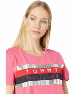 Promo ⭐ Tommy Hilfiger Dresses Short Sleeve Foil Logo✔️ Dress ✨ -Tommy Hilfiger Shop 710rllmkSmL. AC SR736920