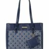 Deals 🔥 Tommy Hilfiger Handbags Naomi II Tote with Pouch Coated Square Monogram 👍