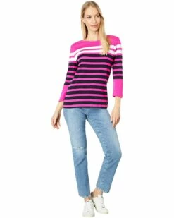 New 😍 Tommy Hilfiger Shirts & Tops Long Sleeve Multi Stripe Tee ✨ -Tommy Hilfiger Shop 712tDvoEGuL. AC SR736920