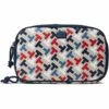 Cheap 💯 Tommy Hilfiger Bag and Travel Accessories Erin II Large Double Zip Case Bias Multi Print Nylon ❤️