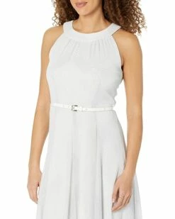 Coupon 😉 Tommy Hilfiger Dresses Sleeveless Kent Patchwork Chiffon Halter Neck Belted Midi 👍 -Tommy Hilfiger Shop 713pTOg4vEL. AC SR736920