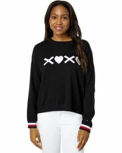 Wholesale ❤️ Tommy Hilfiger Sweaters Crop Xoxo Sweater 🤩