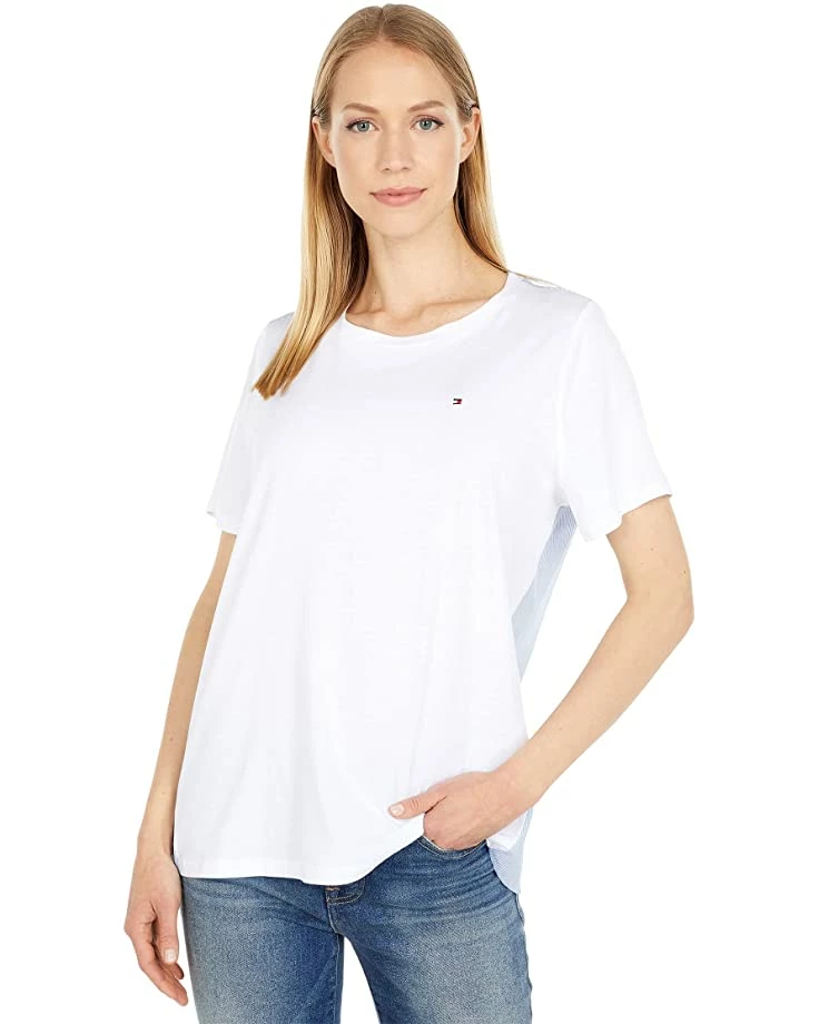 Brand new 🌟 Tommy Hilfiger Shirts & Tops Mixed Media Tee ✔️ 1 Brand new 🌟 Tommy Hilfiger Shirts & Tops Mixed Media Tee ✔️