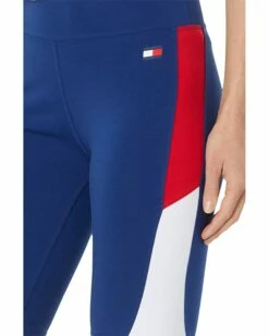 Hot Sale ✨ Tommy Hilfiger Sport Shorts High-Rise Curve Blocked Short Tights with Heatseal Logo 🔔 -Tommy Hilfiger Shop 71B6m2cXMnL. AC SR736920