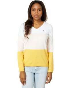 Cheap ⭐ Tommy Hilfiger Sweaters Color-Block Ivy Sweater ✨