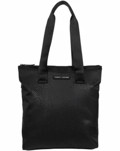 Best Pirce ⭐ Tommy Hilfiger Handbags Jodie II Tote - Bias Outline Matte Shine Nylon ✔️