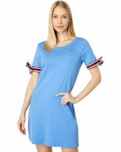 Best reviews of ✔️ Tommy Hilfiger Dresses Short Sleeve Tie Sleeve Dress 🤩 -Tommy Hilfiger Shop 71Fefs8eCnL. AC SR736920