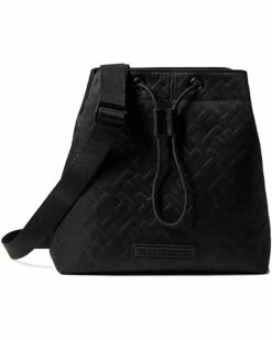 Promo 🎁 Tommy Hilfiger Handbags Jillian II-Bucket Satchel-TH Bias Embossed Nylon ❤️