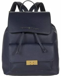 Budget ✨ Tommy Hilfiger Backpacks Francesca II-Flap Backpack-Pebble PVC ❤️
