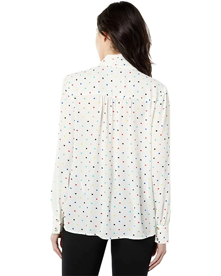 Deals ✔️ Tommy Hilfiger Shirts & Tops Long Sleeve Dot Bow Blouse ⭐ 2 Deals ✔️ Tommy Hilfiger Shirts & Tops Long Sleeve Dot Bow Blouse ⭐ - Image 2