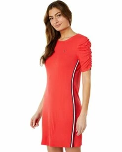 Best deal 🧨 Tommy Hilfiger Dresses Puff Sleeve Rib Dress 💯 -Tommy Hilfiger Shop 71JuWqall4L. AC SR736920