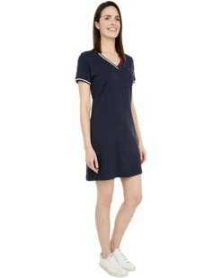 Cheap 🧨 Tommy Hilfiger Dresses Knit V-Neck T-Shirt✨ Dress ⭐ -Tommy Hilfiger Shop 71KPMJpraL. AC SR736920