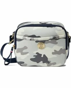 New 🥰 Tommy Hilfiger Handbags Sasha II Square Crossbody Camo Neoprene ⌛