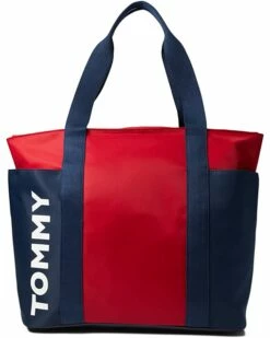 Brand new ✔️ Tommy Hilfiger Handbags Nikki II-Overnight Tote-Bold Logo Color-Block Nylon 💯 -Tommy Hilfiger Shop 71M758ts1zL. AC SR736920
