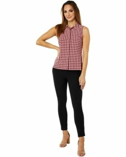 Wholesale 👍 Tommy Hilfiger Shirts & Tops Sleeveless Geo Collared Button Front Knit ❤️ -Tommy Hilfiger Shop 71M85D00fhL. AC SR736920