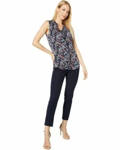 Brand new 🔥 Tommy Hilfiger Shirts & Tops Sleeveless V-Neck Geo Ruffle Blouse ✨ -Tommy Hilfiger Shop 71O8w7O6kyL. AC SR736920