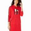 Cheap 🔔 Tommy Hilfiger Dresses Heart Flag Hoodie Dress 🔥