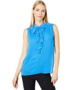 Promo 🔥 Tommy Hilfiger Shirts & Tops Sleeveless Tie Neck Blouse ❤️ -Tommy Hilfiger Shop 71One4C4UEL. AC SR736920