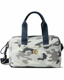 Coupon ⭐ Tommy Hilfiger Handbags Sasha II Small Convertible Satchel Camo Neoprene 👏