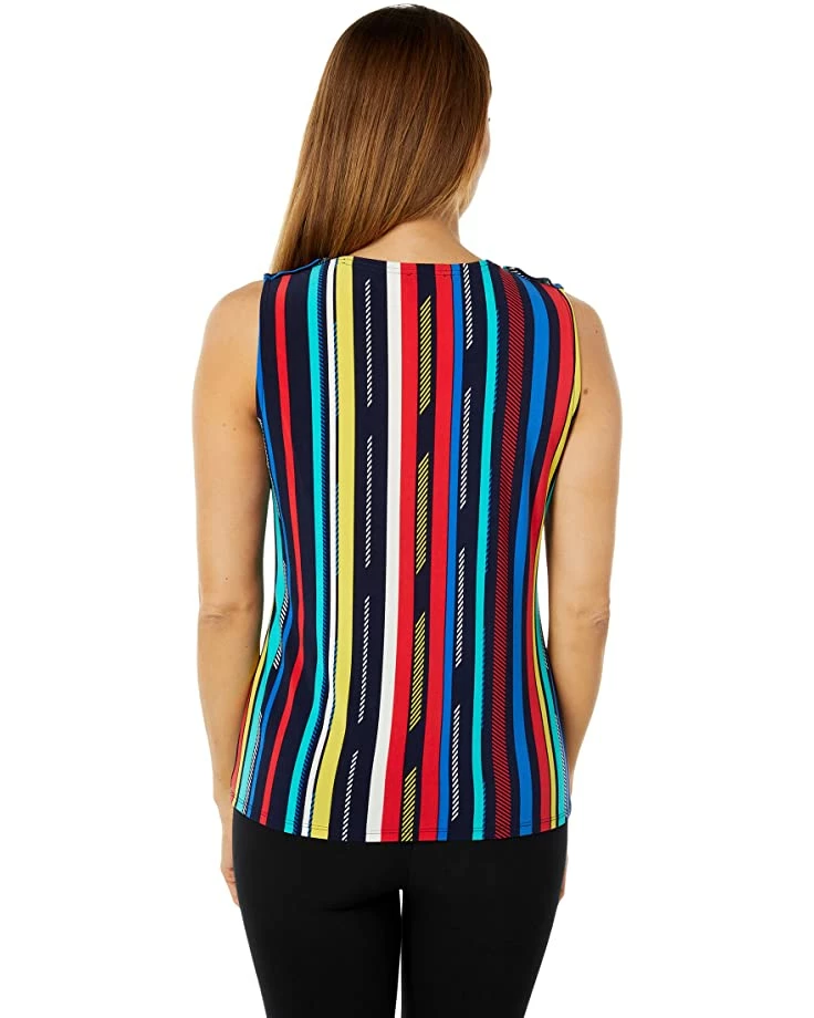 Cheapest ๐ Tommy Hilfiger Shirts & Tops Sleeveless Snap Shoulder Stripe Knit Top โ 2 Cheapest ๐ Tommy Hilfiger Shirts & Tops Sleeveless Snap Shoulder Stripe Knit Top โ - Image 2