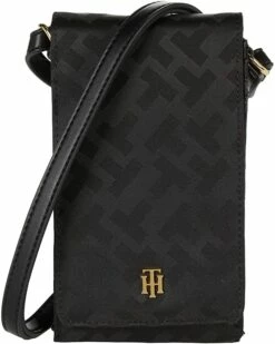 Budget ✨ Tommy Hilfiger Wallets Boxed Set Phone Crossbody with Coin Purse Bias Woven Jacquard, Smooth PVC 🌟