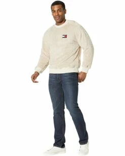 Discount ✔️ Tommy Hilfiger Adaptive Hoodies & Sweatshirts Badge Plush Fleece Crew Neck with Velcro Shoulders 😀 -Tommy Hilfiger Shop 71VovuKX80L. AC SR736920